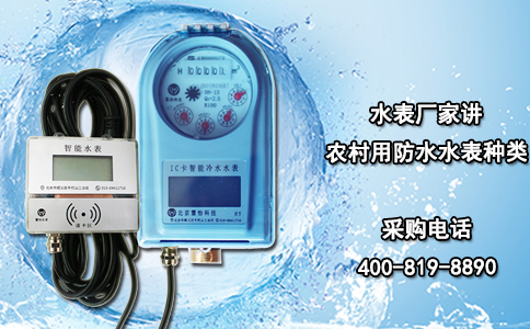 水表厂家讲农村用防水水表种类
